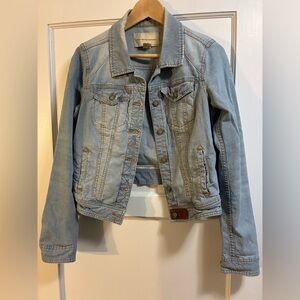 Anthropologie Pilcro Classic Denim Railroad Stripe Jacket Women’s Medium